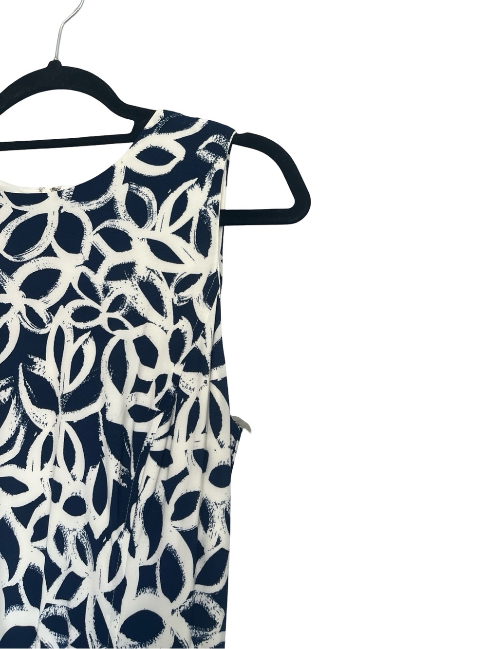 NEW Lauren Ralph Lauren Jumpsuit Blue Abstract Floral Preppy Womens Size 10